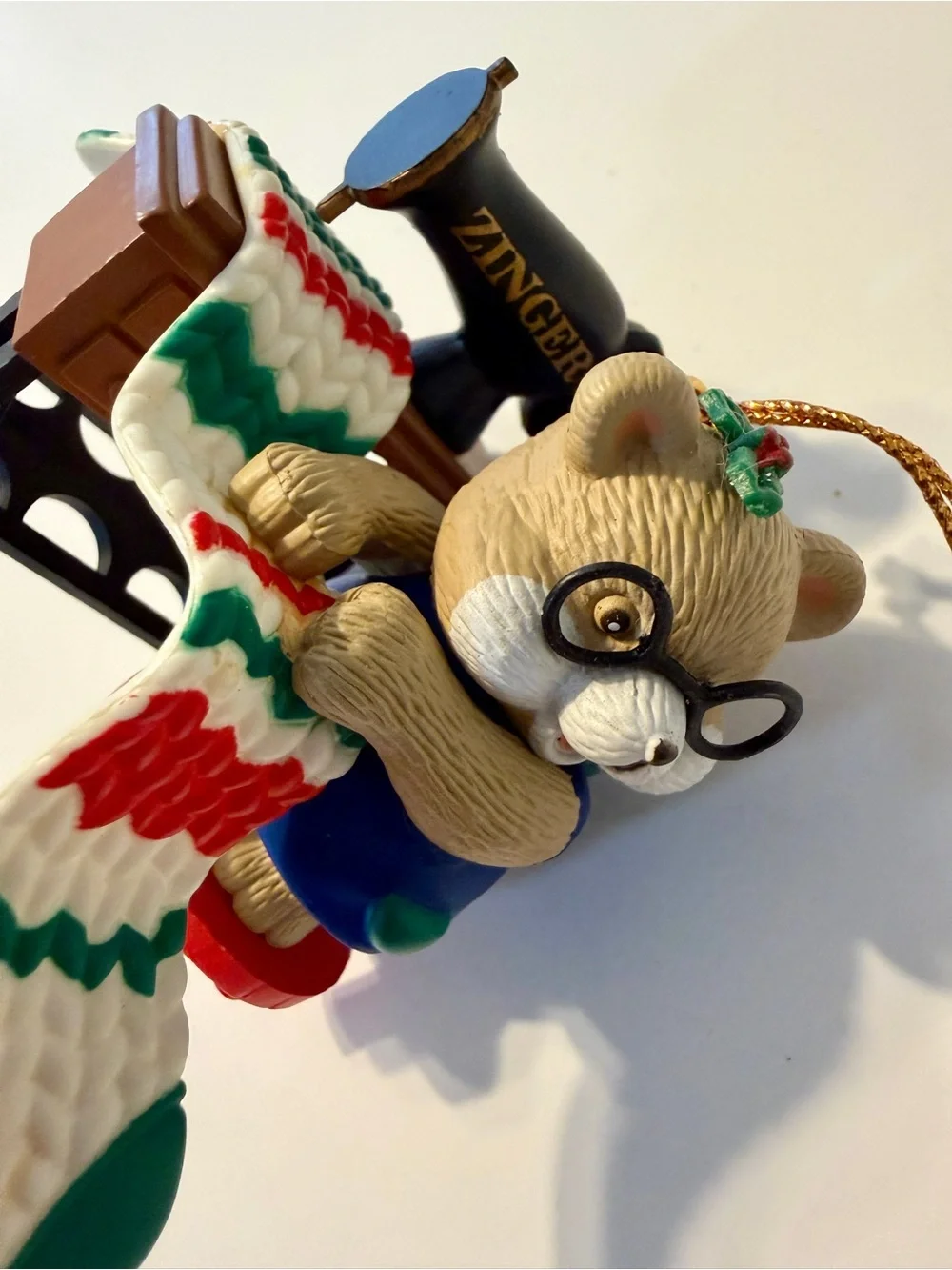 Hallmark Westmar Ensco Animal Christmas Ornaments Medium Resin Set Of 3 Hanging